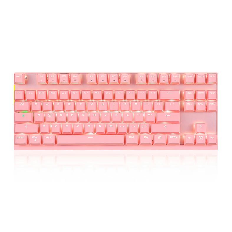 Teclado Mecanico Motospeed GK82 Rosa Led Branco Wireless Switch Vermelho, FMSTC0051VEM