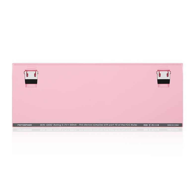 Teclado Mecanico Motospeed GK82 Rosa Led Branco Wireless Switch Vermelho, FMSTC0051VEM
