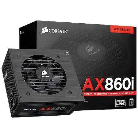 Fonte Corsair AX860i Series 860W, 80 Plus Platinum Full Modular, CP-9020037-WW