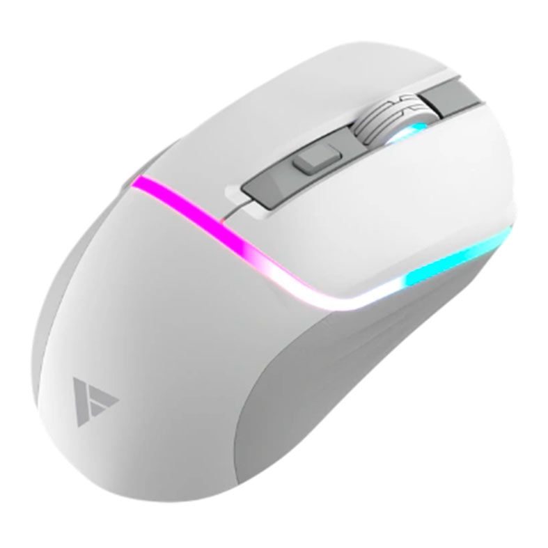 Mouse Gamer Force One Precision, RGB, 3200DPI, Wireless, 5 Botoes, Branco, FR.MO.PR.02