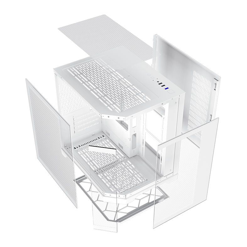 Gabinete Gamer Aigo Darkflash FT350, Mid-Tower, Lateral de Vidro, Branco, FT350-WH