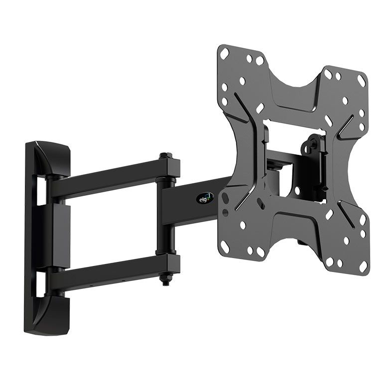 Suporte Articulado Para TV ELG, 15 Pol. a 43 Pol., Preto, FULL20 PRO
