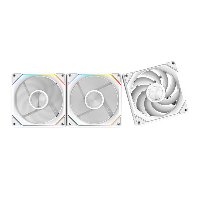Kit Ventoinhas Aigo DarkFlash Gauss G16, ARGB, 3X120mm, Branco, G16-WHITE-3IN1