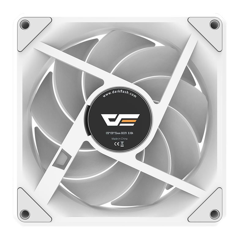 Kit Ventoinhas Aigo DarkFlash Gauss G16, ARGB, 3X120mm, Branco, G16-WHITE-3IN1