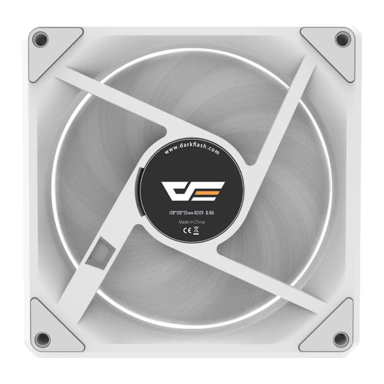Kit Ventoinhas Aigo DarkFlash Gauss G16, ARGB, 3X120mm, Branco, G16-WHITE-3IN1