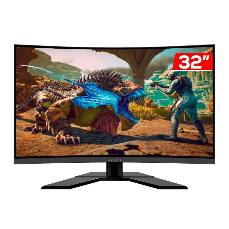 Monitor Gamer Gigabyte G32QC 32" Curvo 1ms 165Hz QHD FreeSyncHDR USB/HDMI/DP, G32QC