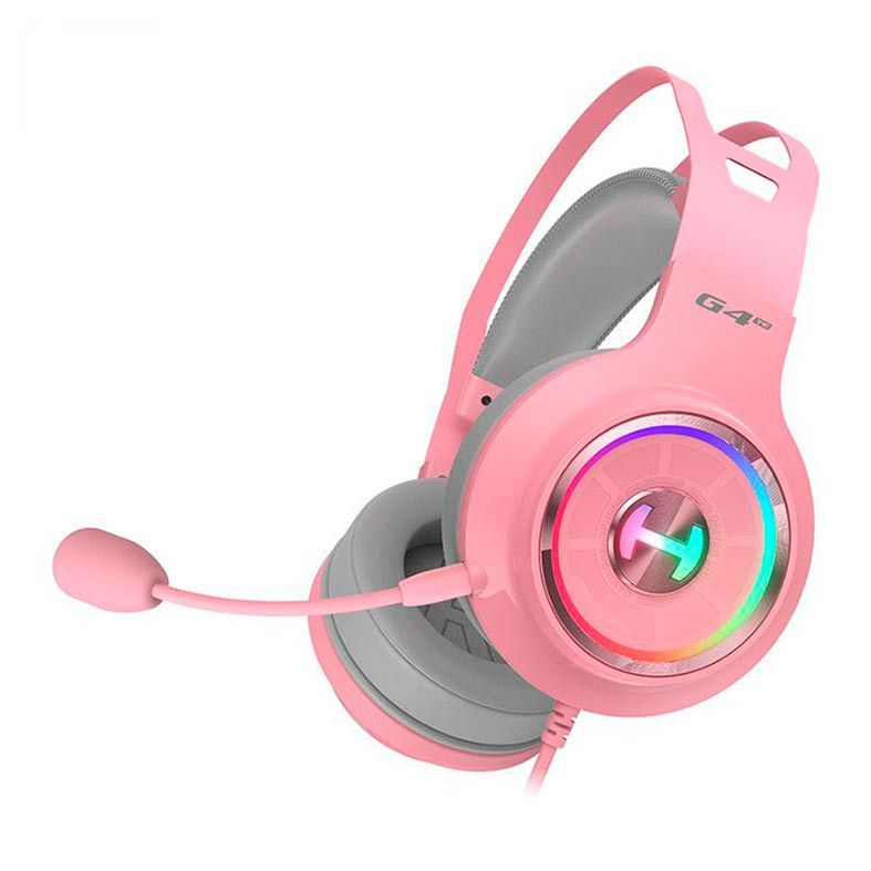 Headset Gamer Edifier G4 TE, RGB, Som Surround 7.1, Drivers 50mm, Rosa, G4-TE-PINK