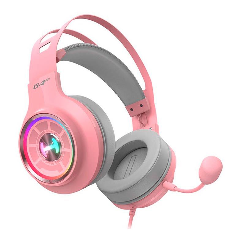 Headset Gamer Edifier G4 TE, RGB, Som Surround 7.1, Drivers 50mm, Rosa, G4-TE-PINK