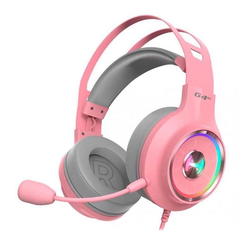 Headset Gamer Edifier G4 TE, RGB, Som Surround 7.1, Drivers 50mm, Rosa, G4-TE-PINK