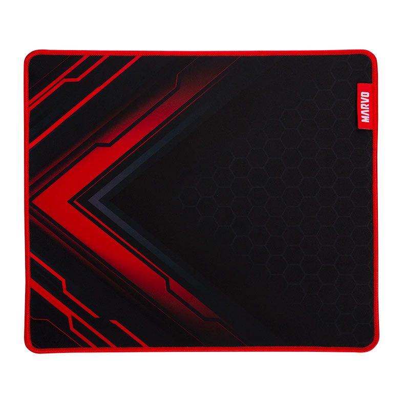 Mousepad Marvo Blaze, 450x400x3mm, Preto e Vermelho, G49