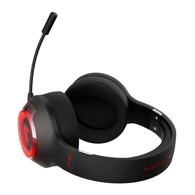 Headset Gamer Edifier Hecate G4s, Wireless, Led Vermelho, Drivers 40mm, Preto e Vermelho, G4S-BK