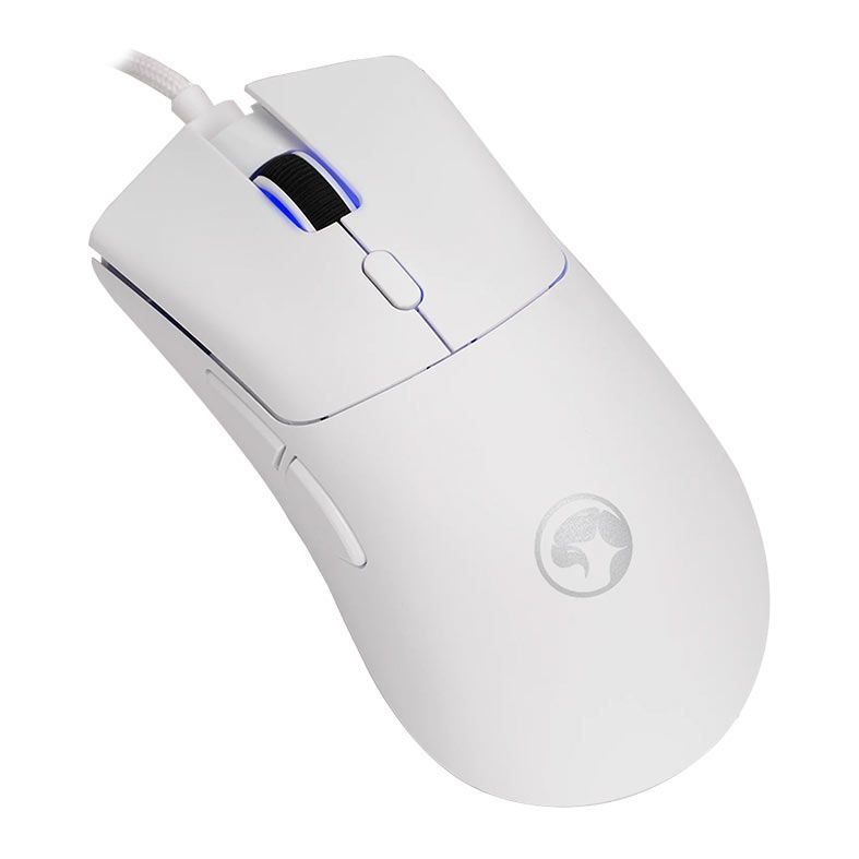 Mouse Gamer Marvo Niro 40, RGB, 12000DPI, 6 Botoes, Branco, G950-WH