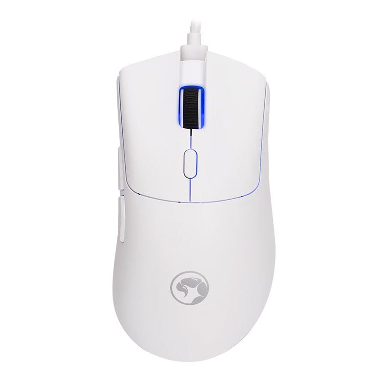 Mouse Gamer Marvo Niro 40, RGB, 12000DPI, 6 Botoes, Branco, G950-WH