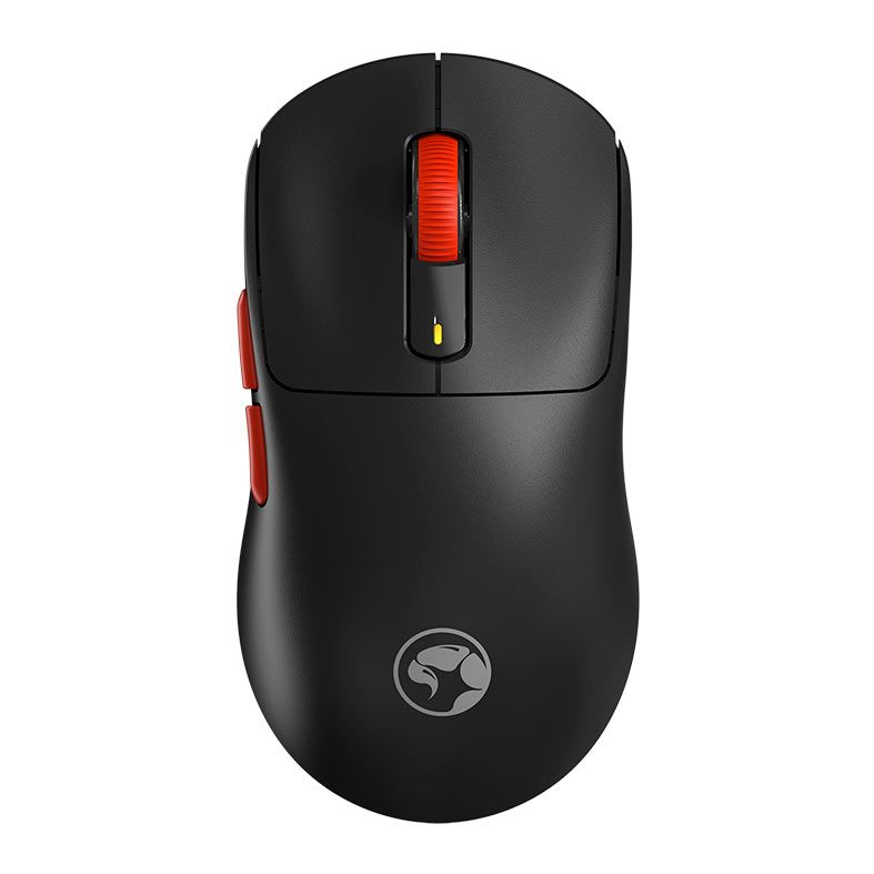 Mouse Gamer Marvo Niro 60, 12000DPI, 6 Botoes, Tri-Mode, Preto e Vermelho, G964W-BK