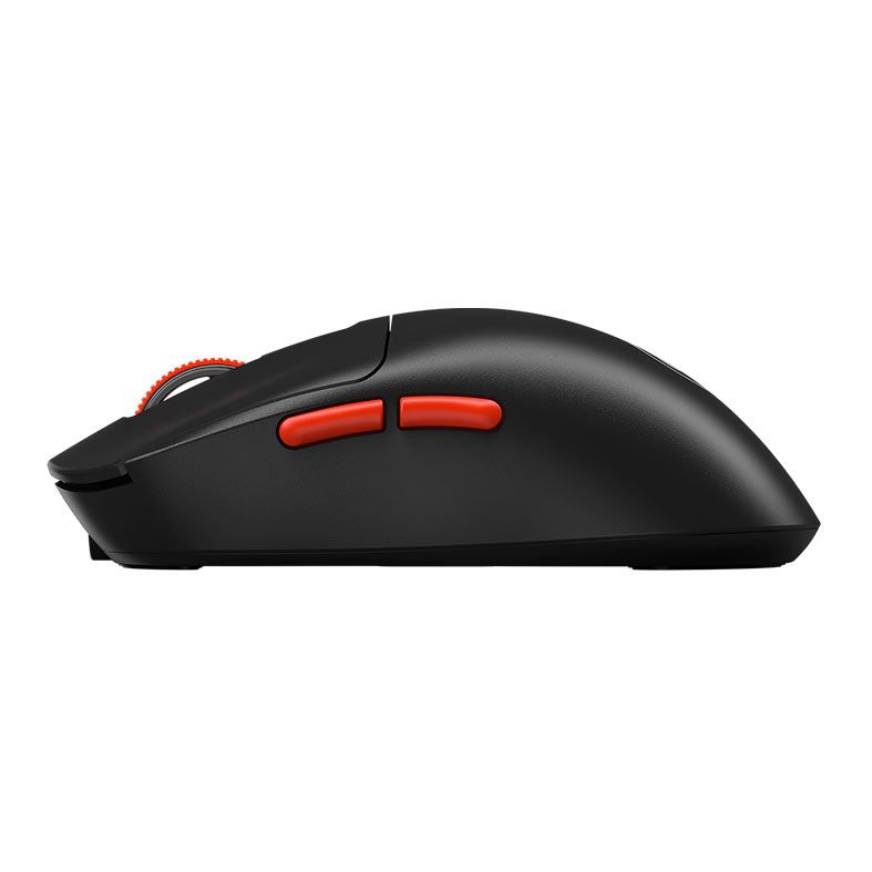 Mouse Gamer Marvo Niro 60, 12000DPI, 6 Botoes, Tri-Mode, Preto e Vermelho, G964W-BK