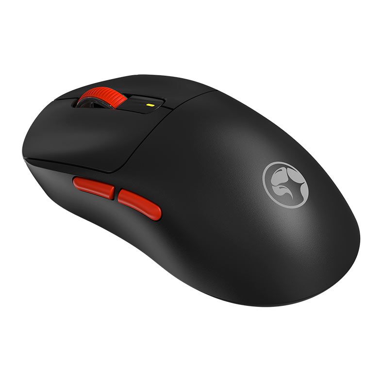 Mouse Gamer Marvo Niro 60, 12000DPI, 6 Botoes, Tri-Mode, Preto e Vermelho, G964W-BK