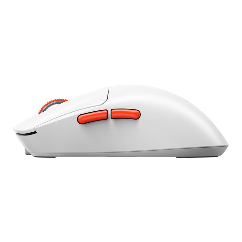 Mouse Gamer Marvo Niro 60, 12000DPI, 6 Botoes, Tri-Mode, Branco e Vermelho, G964W-WH