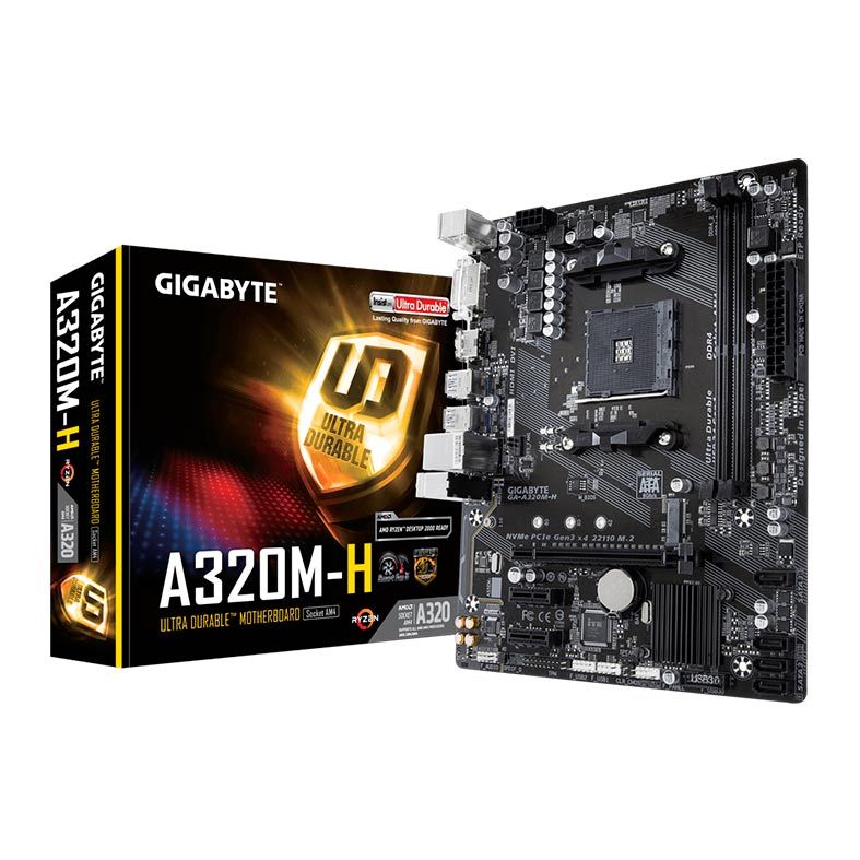 Placa Mae Gigabyte A320M-H DDR4 Socket AM4 Chipset AMD A320