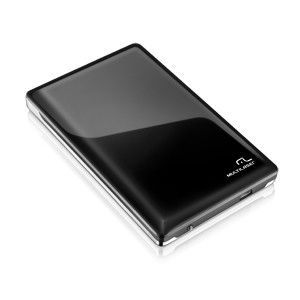 Case HD Multi 2.5 Pol. 5 Gbps Sata USB 3.0 Preto/Aco Escovado, GA115