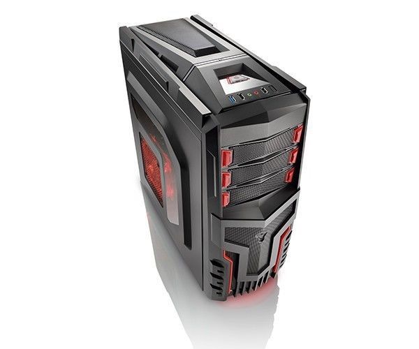 Gabinete Gamer Multi Cooler Led Vermelho, GA124