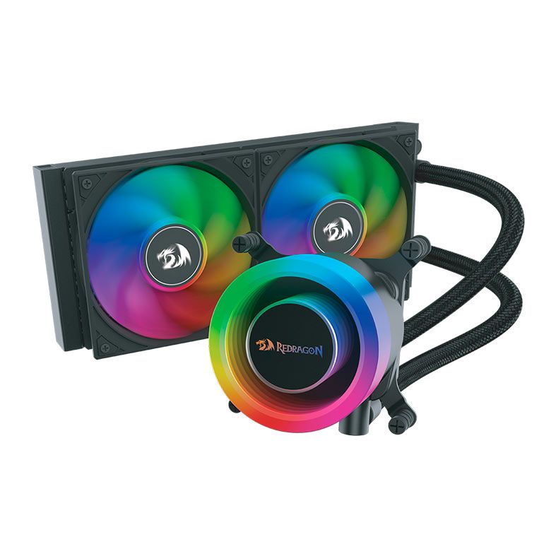 Water Cooler Redragon X Lian Li Galahad II Lite, RGB, 240mm, Preto, GA2L24RB-RD-BLACK