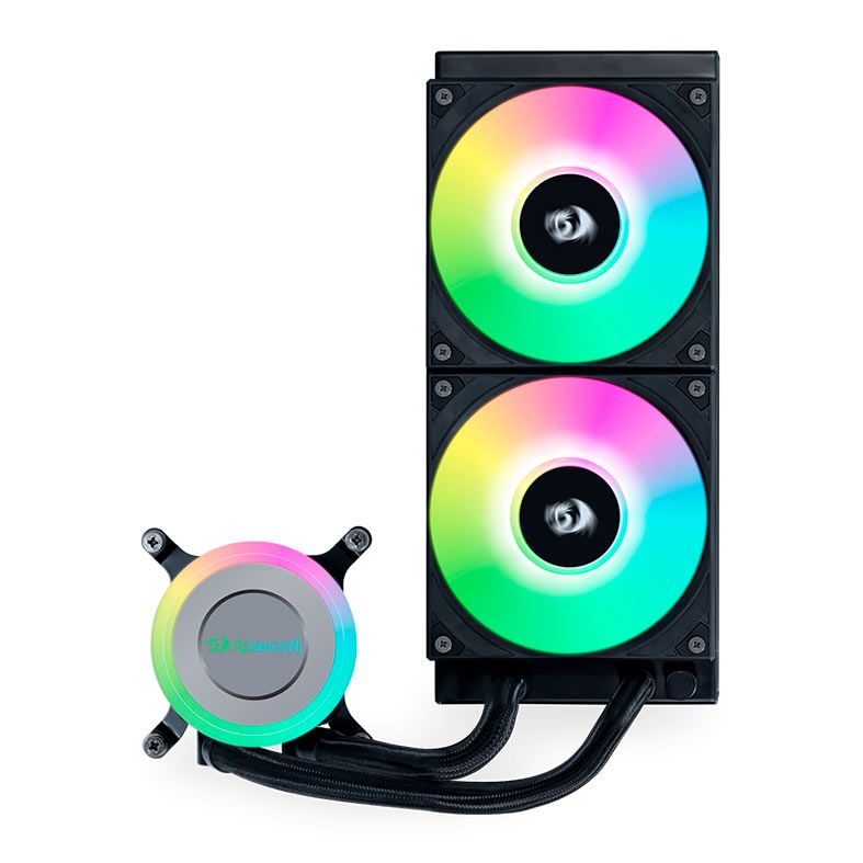 Water Cooler Redragon X Lian Li Galahad II Lite, RGB, 240mm, Preto, GA2L24RB-RD-BLACK