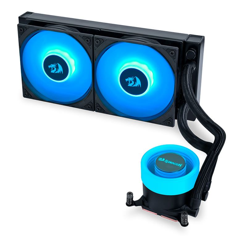 Water Cooler Redragon X Lian Li Galahad II Lite, RGB, 240mm, Preto, GA2L24RB-RD-BLACK