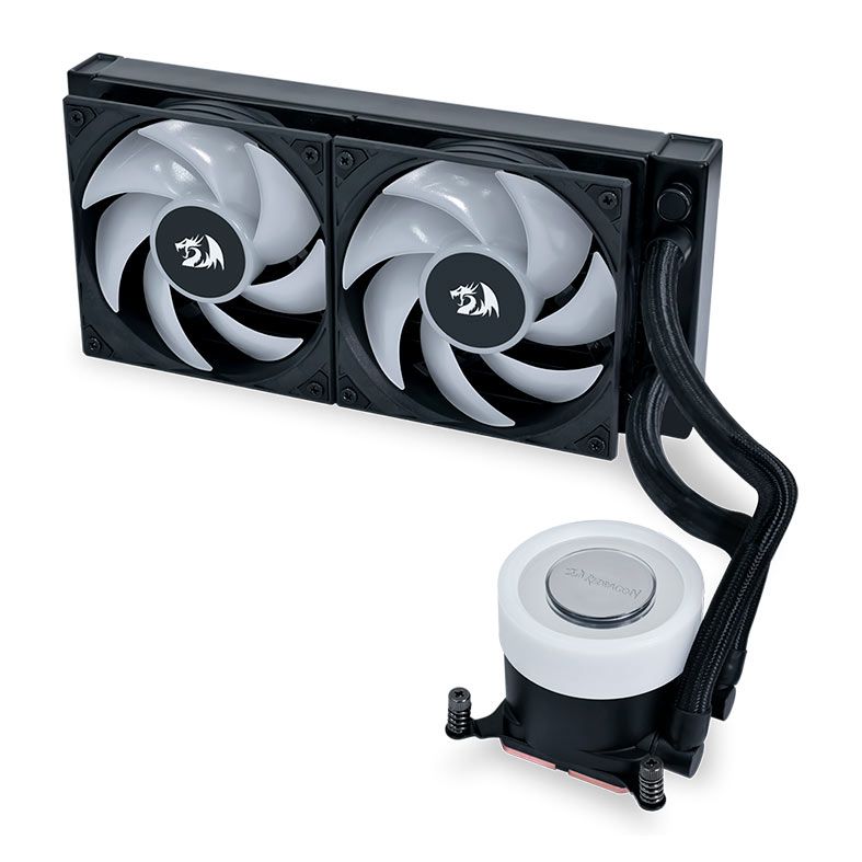 Water Cooler Redragon X Lian Li Galahad II Lite, RGB, 240mm, Preto, GA2L24RB-RD-BLACK