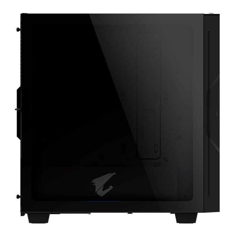 Gabinete Gamer Gigabyte Aorus C300, RGB, Mid-Tower, Lateral de Vidro, Com 2 Fans, Preto, GB-AC300G