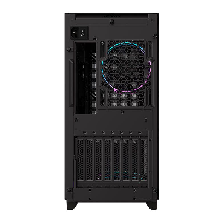 Gabinete Gamer Gigabyte Aorus C400 Glass, ARGB, Mid-Tower, Lateral de Vidro, Com 4 Fans, Preto, GB-AC400G