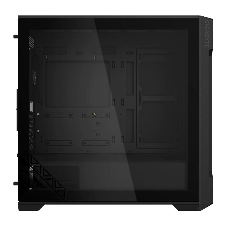 Gabinete Gamer Gigabyte C102 Glass, Mid-Tower, Lateral de Vidro, Com 2 Fans, Preto, GB-C102G