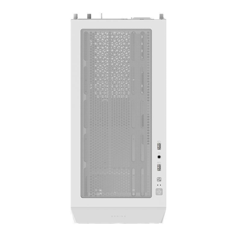 Gabinete Gamer Gigabyte C102 Glass Ice, Mid-Tower, Lateral de Vidro, Com 2 Fans, Branco, GB-C102GI