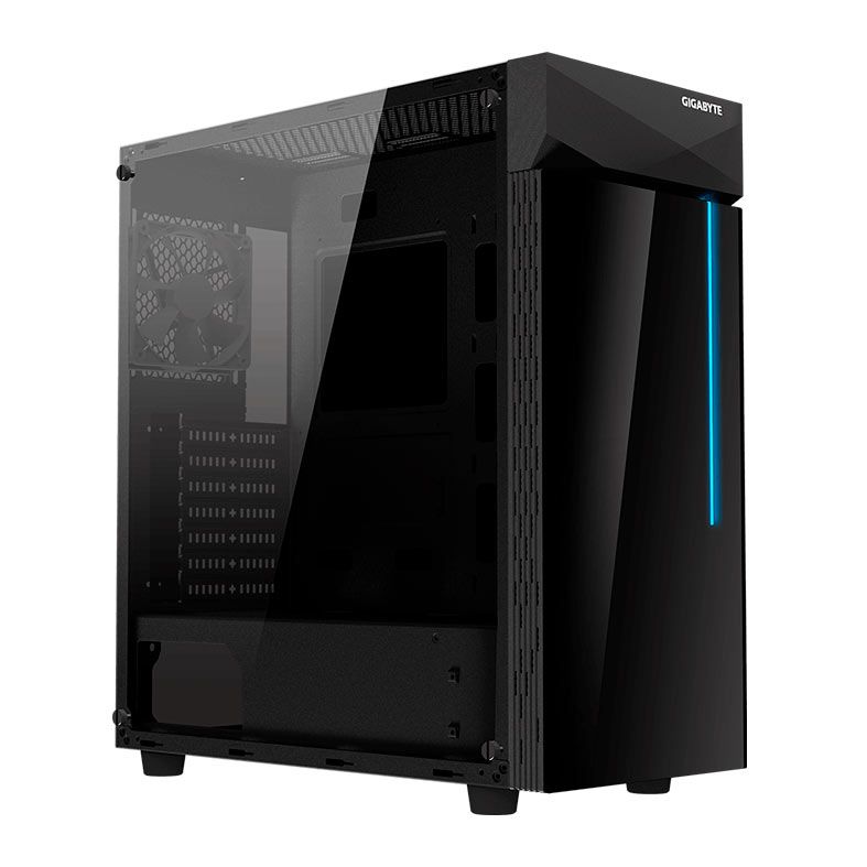 Gabinete Gamer Gigabyte C200, RGB, Mid-Tower, Lateral de Vidro, Preto, GB-C200G