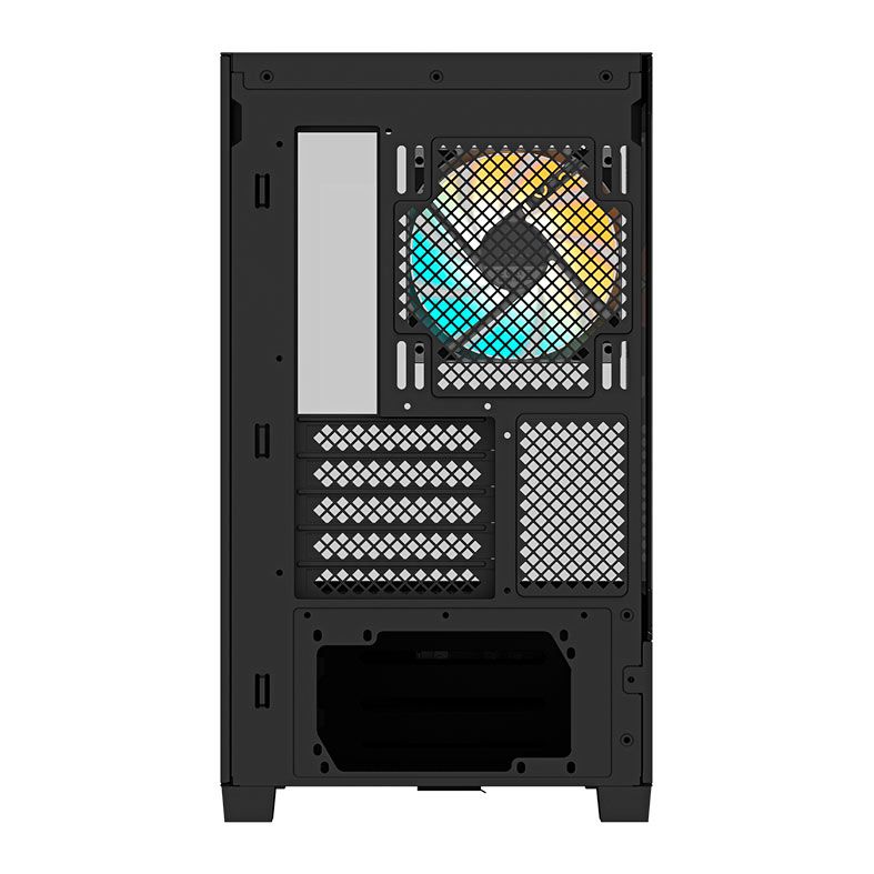 Gabinete Gamer Gigabyte C201 Panoramic, ARGB, Mid-Tower, Lateral de Vidro, Com 3 Fans, Preto, GB-C201P