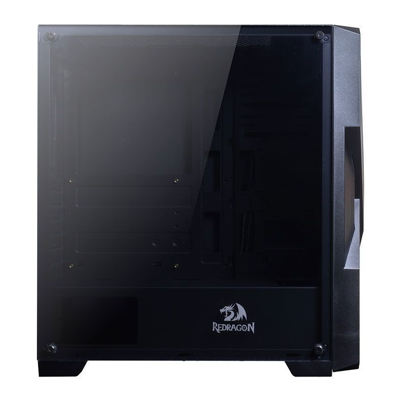 Gabinete Gamer Redragon Brawn Lateral Vidro Temp Preto, GC-500