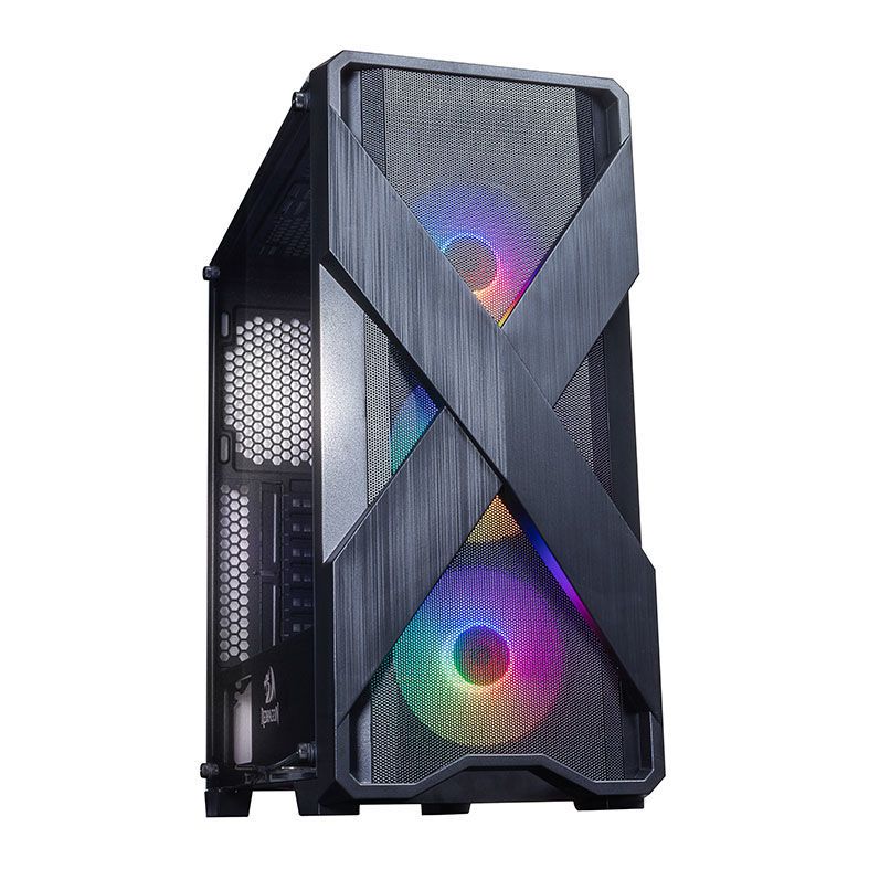 Gabinete Gamer Redragon Brawn Lateral Vidro Temp Preto, GC-500