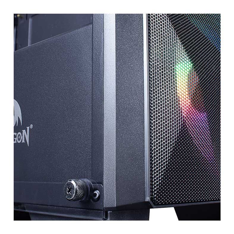 Gabinete Gamer Redragon Grindor Lateral Vidro Temp Preto, GC-510