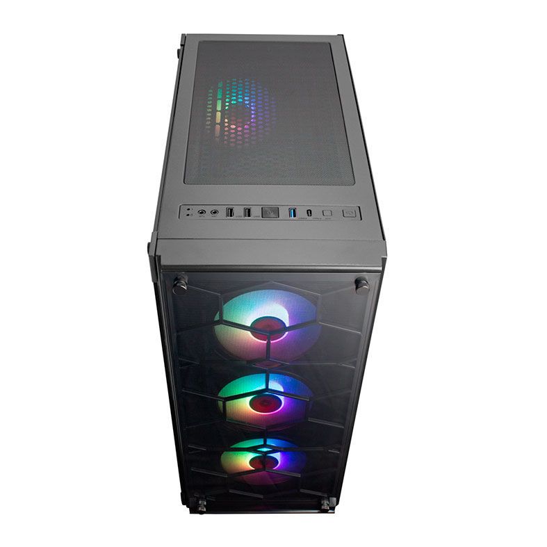 Gabinete Gamer Redragon Wheeljack Preto LED RGB, GC-606BK-RGB