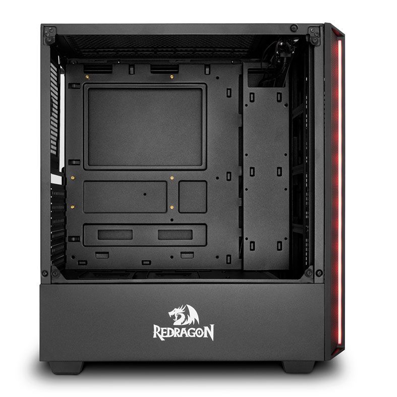 Gabinete Gamer Redragon Grapple Preto RGB, GC-607BK