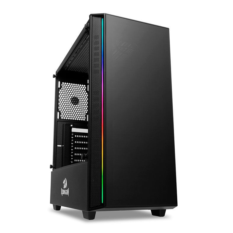 Gabinete Gamer Redragon Grapple Preto RGB, GC-607BK