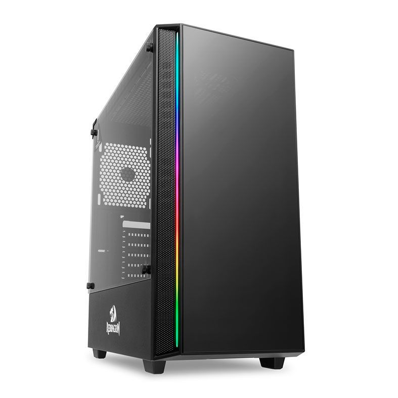 Gabinete Gamer Redragon Grapple Preto RGB, GC-607BK