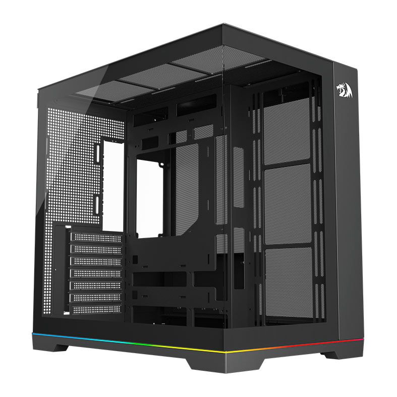 Gabinete Gamer Redragon Scalpel, ARGB, Mid Tower, Lateral de Vidro, Preto, GC-628