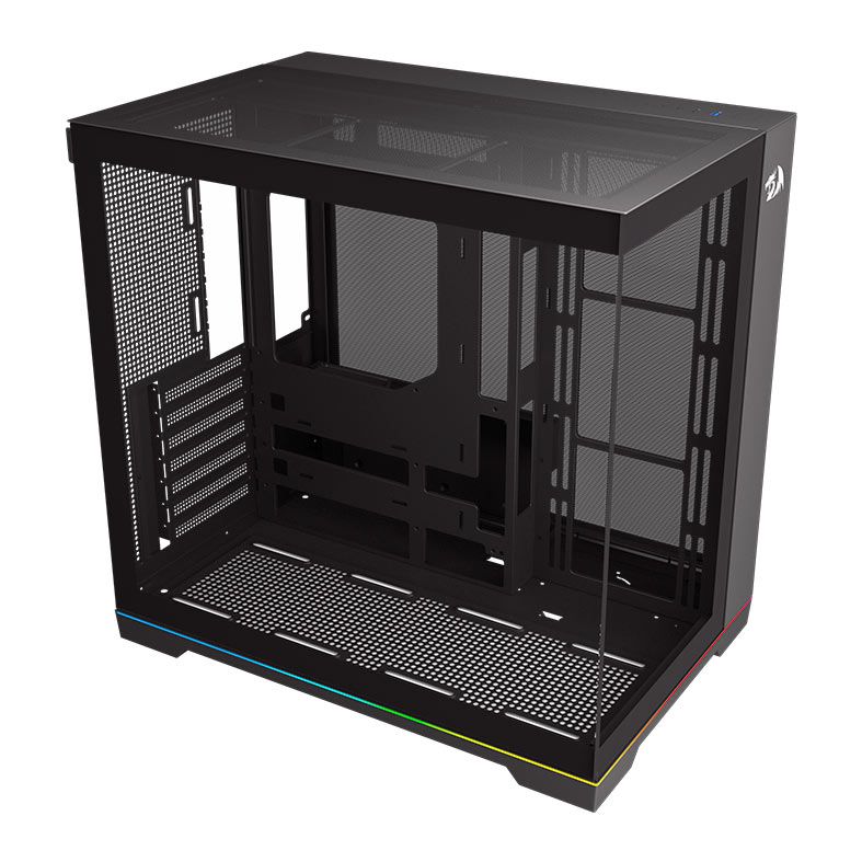 Gabinete Gamer Redragon Scalpel, ARGB, Mid Tower, Lateral de Vidro, Preto, GC-628
