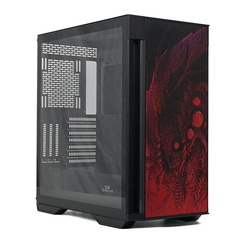 Gabinete Gamer Redragon Infernal Dragon Strafe Vidro Temp, GC-706IF