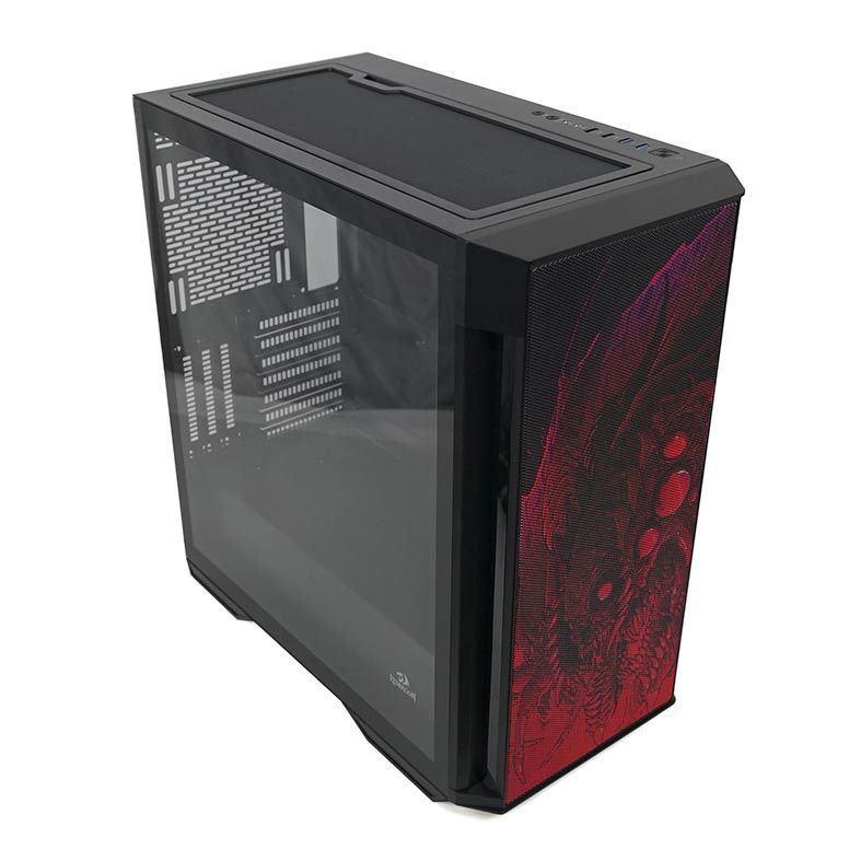 Gabinete Gamer Redragon Infernal Dragon Strafe Vidro Temp, GC-706IF