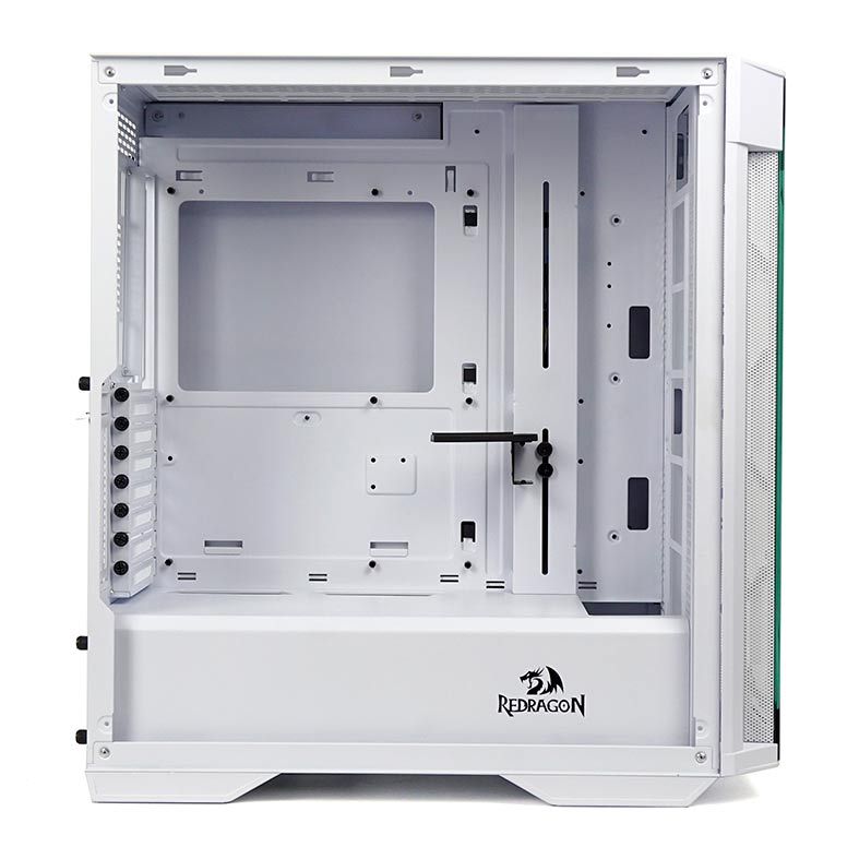 Gabinete Gamer Redragon Demolisher Vidro Temp White, GC-706W