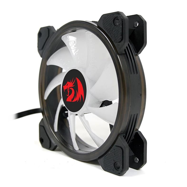 Kit Ventoinhas Redragon RGB 3x120mm c/ Controle, GC-F009