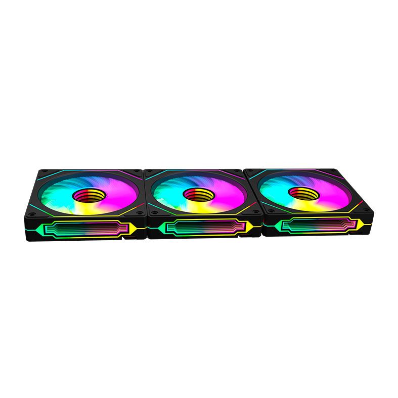 Kit Ventoinhas Redragon GC-F015, ARGB, 3x120mm, Preto, GC-F015