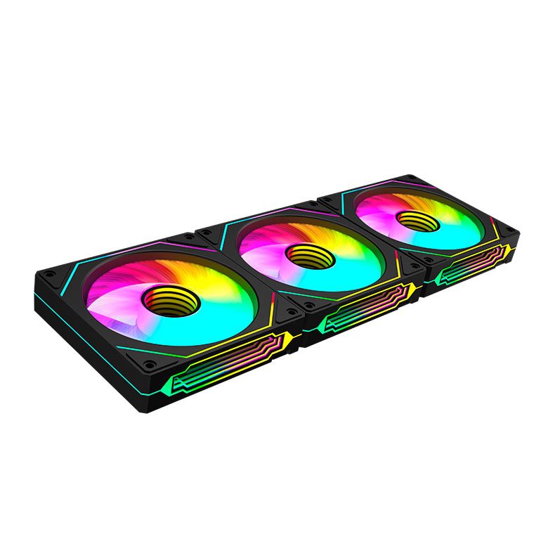 Kit Ventoinhas Redragon GC-F015, ARGB, 3x120mm, Preto, GC-F015