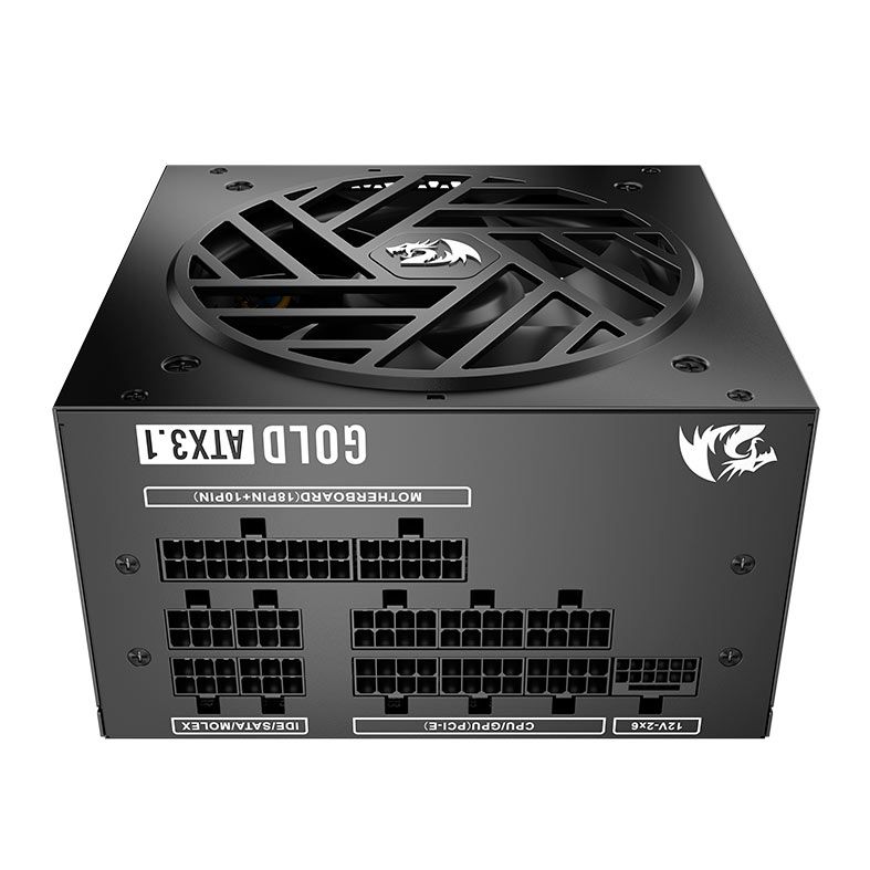 Fonte Redragon Master RGMS-1000W, 1000W, ATX 3.1, PCIe 5.1, Full-Modular, 80 Plus Gold, Preto, GC-MS03